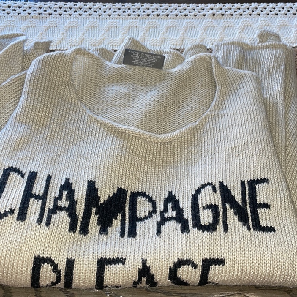 Wooden Ships Champagne Please mohair wool Crew Lightweight Sweater - Picture 8 of 16